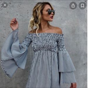 Delightful Ways Bell Sleeve Dress